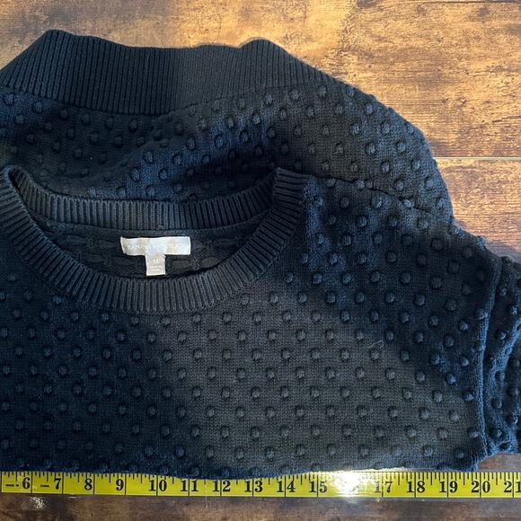 Banana Republic Black Textured Crew Neck Sweater - Picture 3 of 9